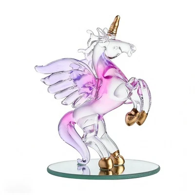 Dezentes fliegendes für pferd Ornament in bunter Edelsteinoptik für den - Bild 1 von 4