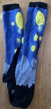 Starry Night Van Gogh Socks Mid Calf One Size Retro Art Dr Who Novelty Gift