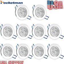 10Pack 4W Dimmable LED Ceiling Light Downlight Recessed Spotlight with Drivers
