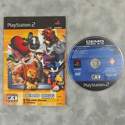 PS2 Demo Disc 2.3 2001 ICO Klonoa 2 Sly Cooper Star Wars PS2 SCUS97155