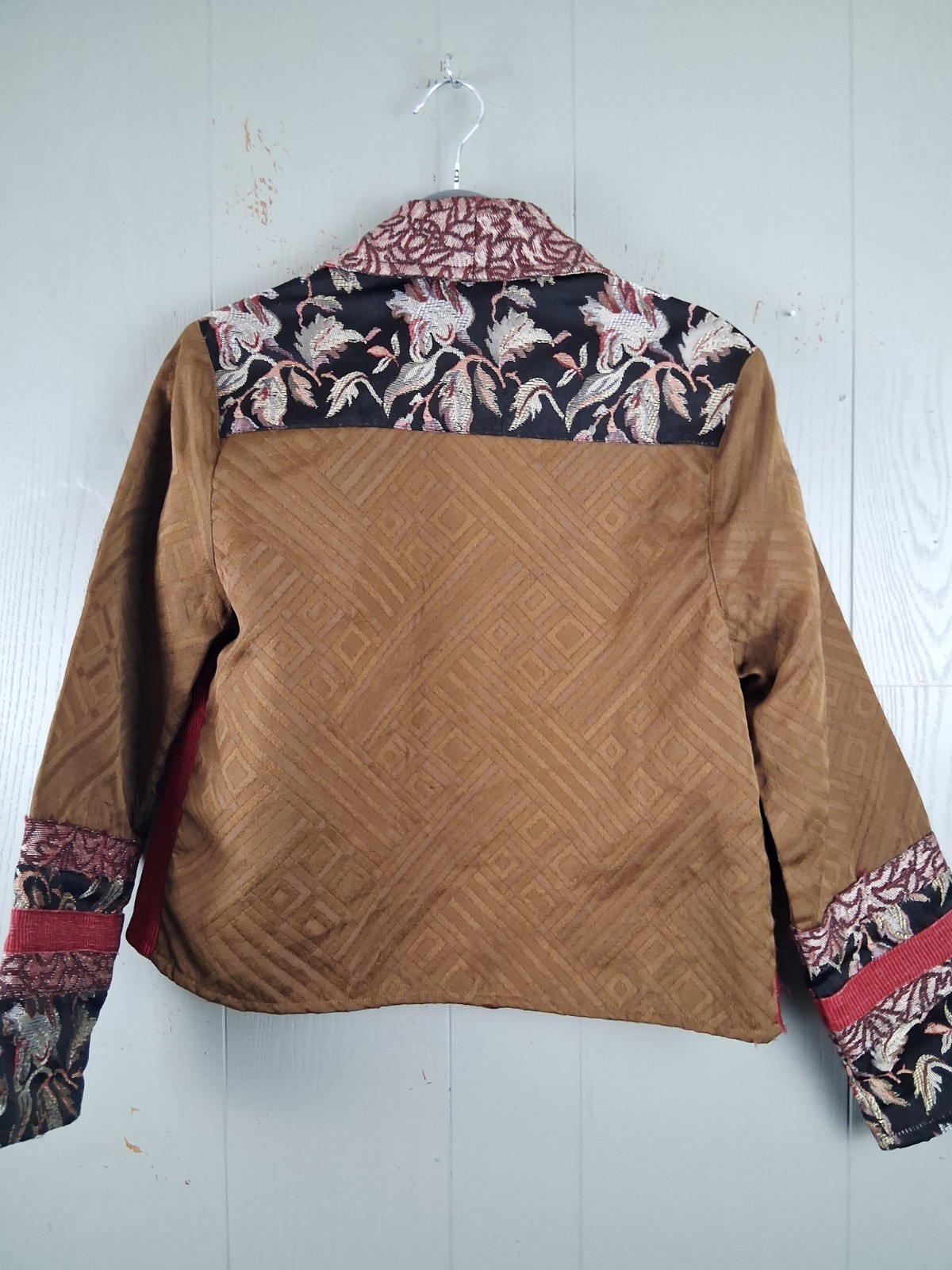 Sandy Starkman Patchwork Jaquard Jacket Womens Sm… - image 2