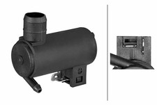 HELLA Waschwasserpumpe, Scheibenreinigung Heckeinbau, Hinten, Vorne