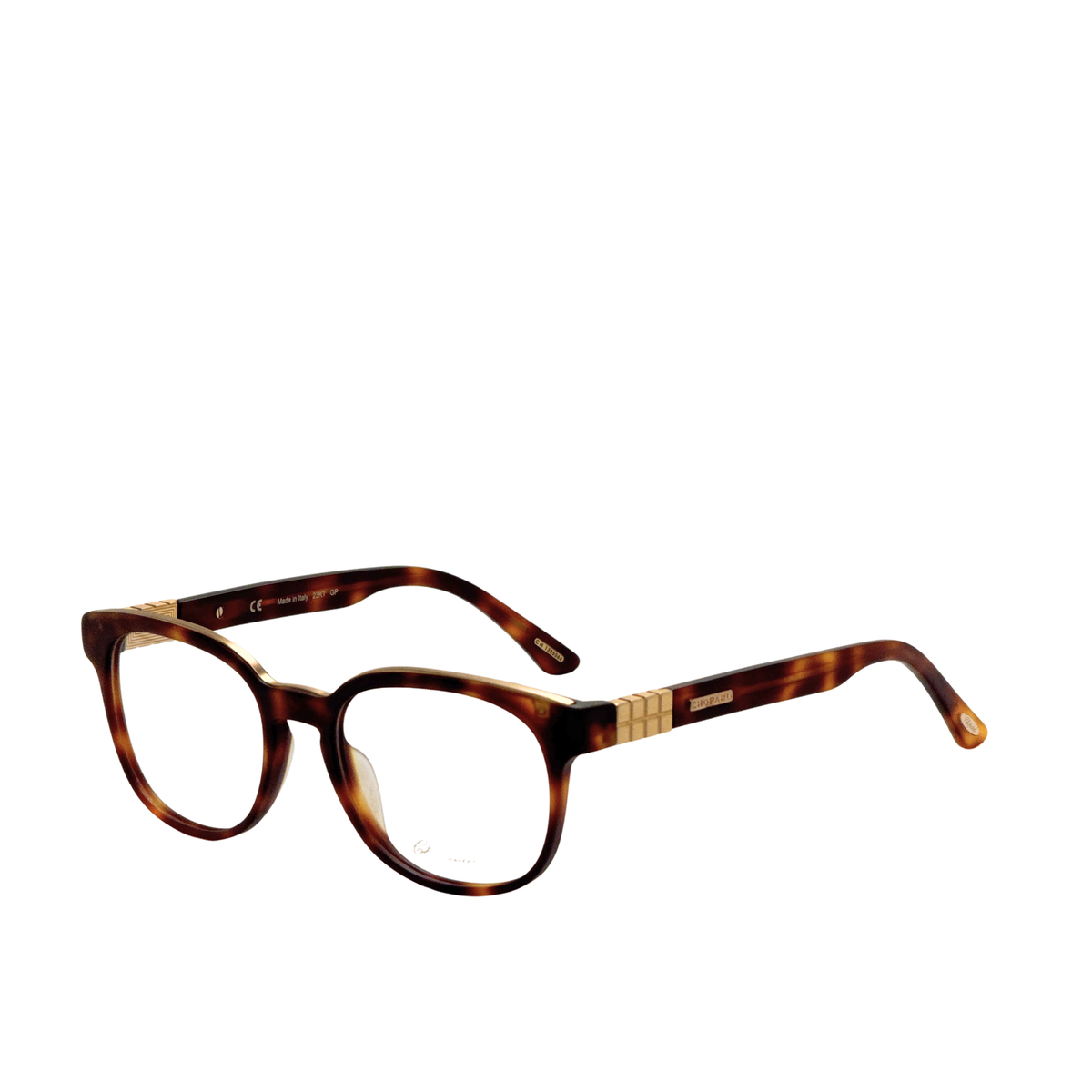 Chopard Men's 51mm Gold Orange Dark Havana Opticals VCH144510748