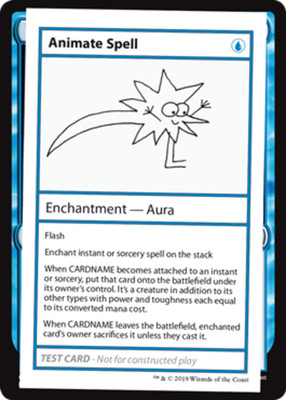 Animate Spell (No PW Symbol) Light Play, English Magic the Gathering MTG The Lis