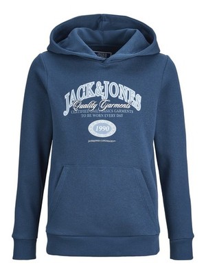 Jack & Jones Junior Kids Hoodie Jungen Kapuzenpullover Print Sommer 128 - 176