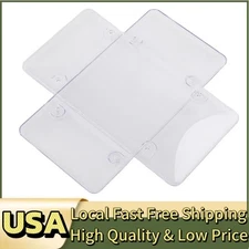 New Clear License Plate Cover Bug Shield Bubble 2 Plastic Car Auto Tag Protecter
