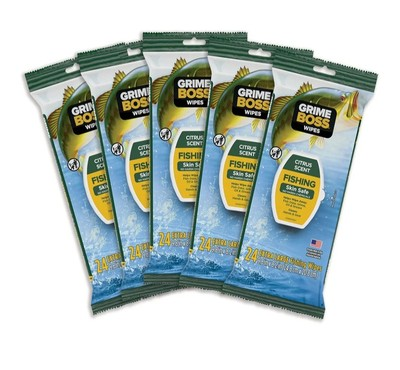 #ad Grime Boss Fishing Wipes Skin Safe with No Harsh Chemicals $32.00