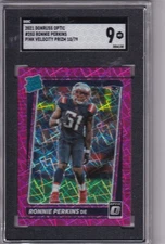 2021 Donruss Optic SGC 9 Pink /79 #283 Ronnie Perkins - New England Patriots