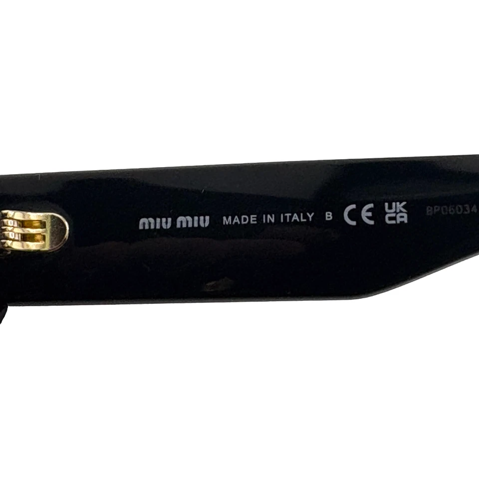 Miu Miu MU 03XV 黑色光学眼镜框 53 毫米 20 毫米 140 毫米 - 1AB-1O1 — 第 4/4 张图片