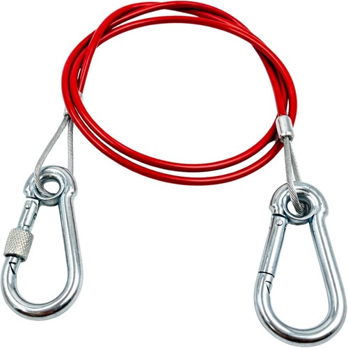 CABLE DE SEGURIDAD DE FRENO Breakaway remolque caravana resistente clip de liberación rápida  - Imagen 1 de 7