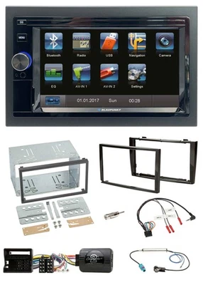 Blaupunkt SD Bluetooth 2DIN MP3 USB Lenkrad Autoradio für Peugeot 308 07-09 schw - Bild 1 von 4