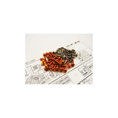 Hiro Seiko X4'25 Titan/Alloy Hex Socket Screw Set [Orange] / HS-48967