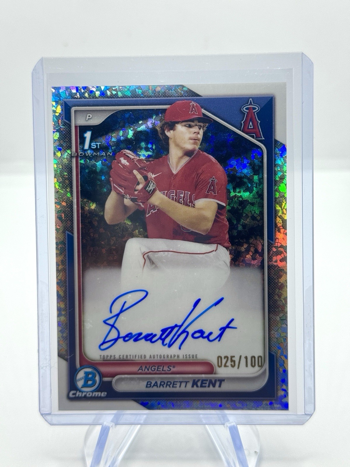 Barrett Kent 2024 Bowman Chrome 1st Mini-Diamond Auto /100 #CPA-BK