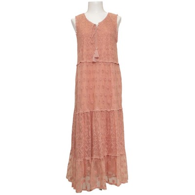Isolde, Maxikleid, Größe: L, Pink, Baumwolle/Polyamid/Polyester, Sonstiges #BN2