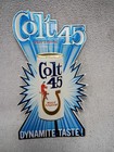 COLT 45 MALT LIQUOR Cardboard Foil  Bar Sign Vintage Rare — photo 1