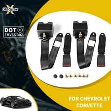 3 Point Safety Adjustable Seat Belt Straps Vehicle Belt for Chevrolet Corvette