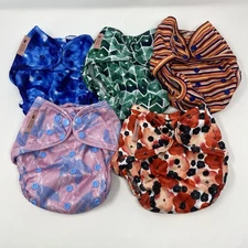 Petite Crown Cloth Diaper Covers Lot Of 5 Keeper OS Fits 8-35 lbs