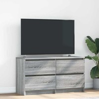 Tv-Schrank Grau Sonoma 100X35X54 Cm Holzwerkstoff