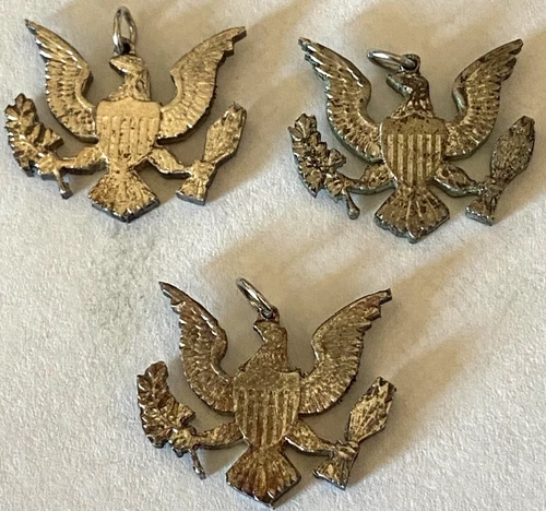 Three VTG Kennedy Half Dollar Eagle Cut-out Handmade Pendant - 8+ GRAMS