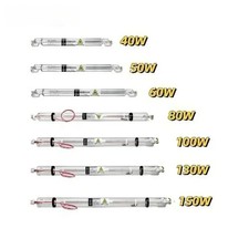 CO2 Laser Tube 40W-130W Powerful 700- 1630mm Length for Engraver Cutting Machine