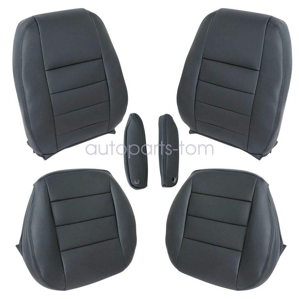 Cubierta de asiento de cuero negra para conductor y pasajero Land Rover LR3 2005-2009 Foto 3 de 4