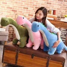 80cm Long-Neck Dinosaur Plush Soft Toy &ndash; Pink, Green, Blue Brachiosaurus