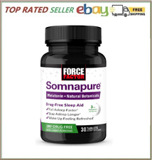 Force Factor Somnapure Drug-Free Sleep Aid for Adults with Melatonin, Valerian R