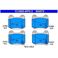 Satz Bremsbeläge Bremsklötze hinten für Subaru Impreza GD GE GG 24574396