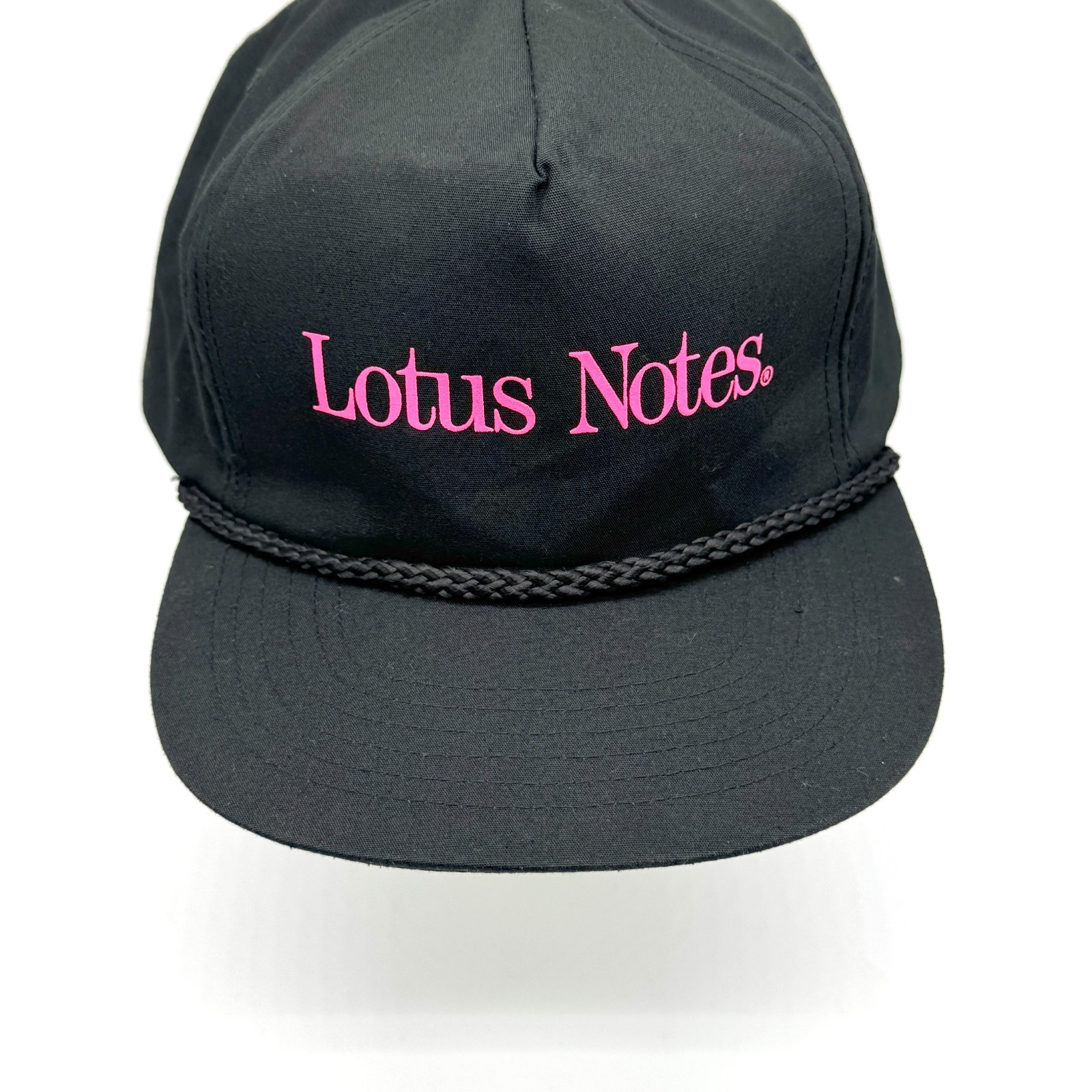 Vintage Lotus Notes Tech Software Snapback Hat Bl… - image 3