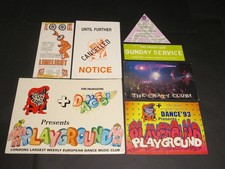 7 CRAZY CLUB & PURE ORGANISATION OLDSKOOL HARDCORE RAVE FLYERS 91-93 ASTORIA VG+