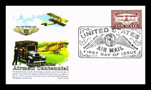 US COVER AIRMAIL CENTENNIAL FIRST DAY ISSUE PANDA CACHET