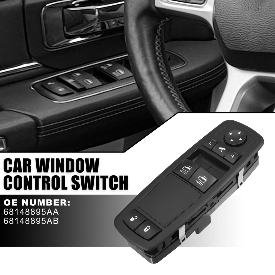 Driver Side Power Window Switch 68148895AA For Ram 3500 5.7L V8 2015 2016-2018 - Изображение 2 из 4
