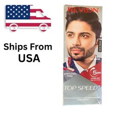 Revlon Top Speed Hair Color for Men Natural Black 20g  20g  15 Ml 