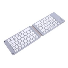 Foldable Bluetooth Keyboard Slim Quiet Rechargeable Portable Travel Wireles HDIG
