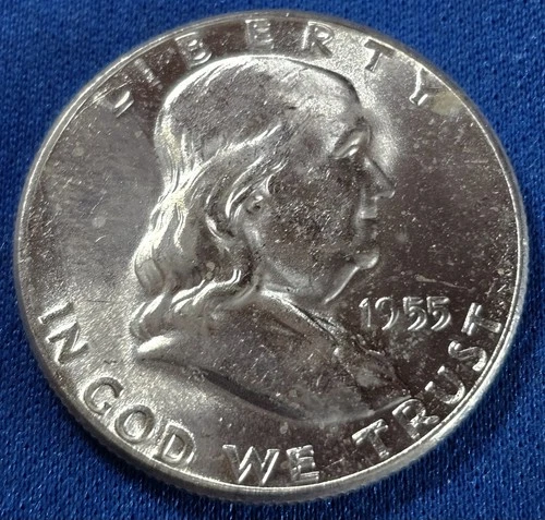 A 1955 Franklin Half Dollar BU Nice Blazer!!!