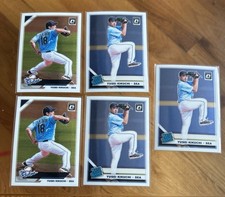 Yusei Kikuchi 2019 Donruss Optic Rates Rookie Base x 3 + The Rookies x 2 Angels