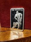 1 OZ THE PHANTOM COMIC BOOK HERO .999 FINE SILVER ART BAR