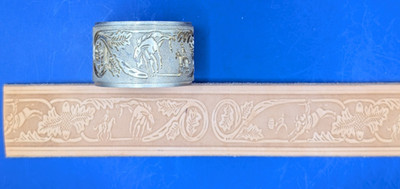 Leather Embossing Machine Roller Cowgirl Barrel Racing pattern #203 Solid Brass