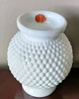 Vintage Smith Hobnail Milk Glass Vase 5.5" Tall X 3" Original Sticker
