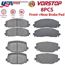 Front Rear Brake Pads for Chrysler Town and Country Dodge Journey Dual Piston