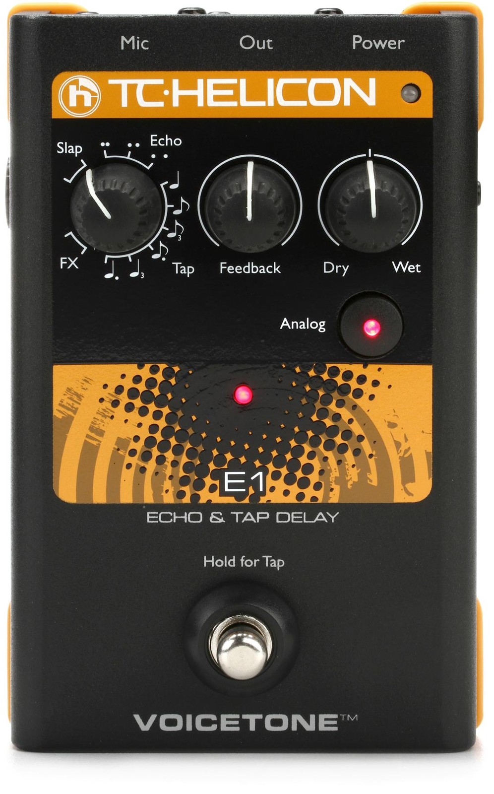 TC-Helicon VoiceTone E1 Педаль вокального эха и задержки 23890₽