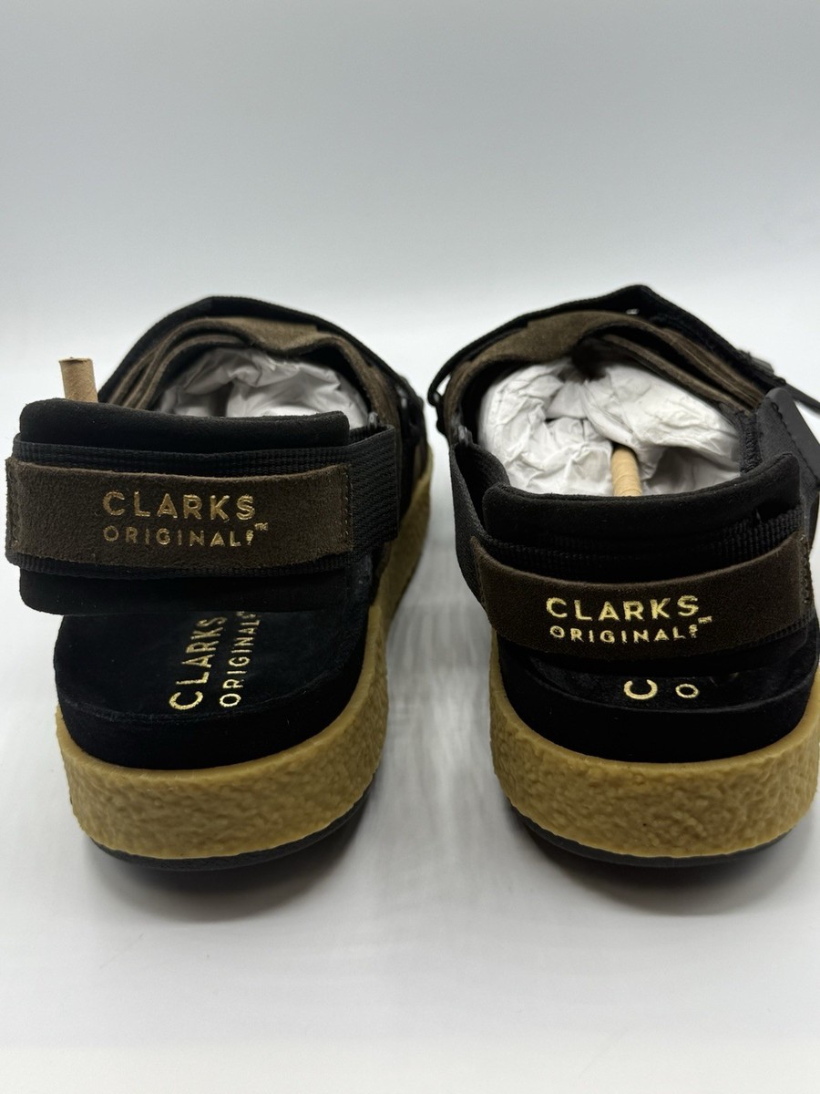 Clarks Men Overleigh Tor Sandals Sz 9.5 Olive Suede Summer Adjustable Straps Clarks Originals Men main image 2