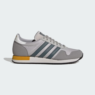Adidas USA 84 Größe 5 UK Unisex Canvas Turnschuhe Gold/Gelb/Weiß/Grau GY2009