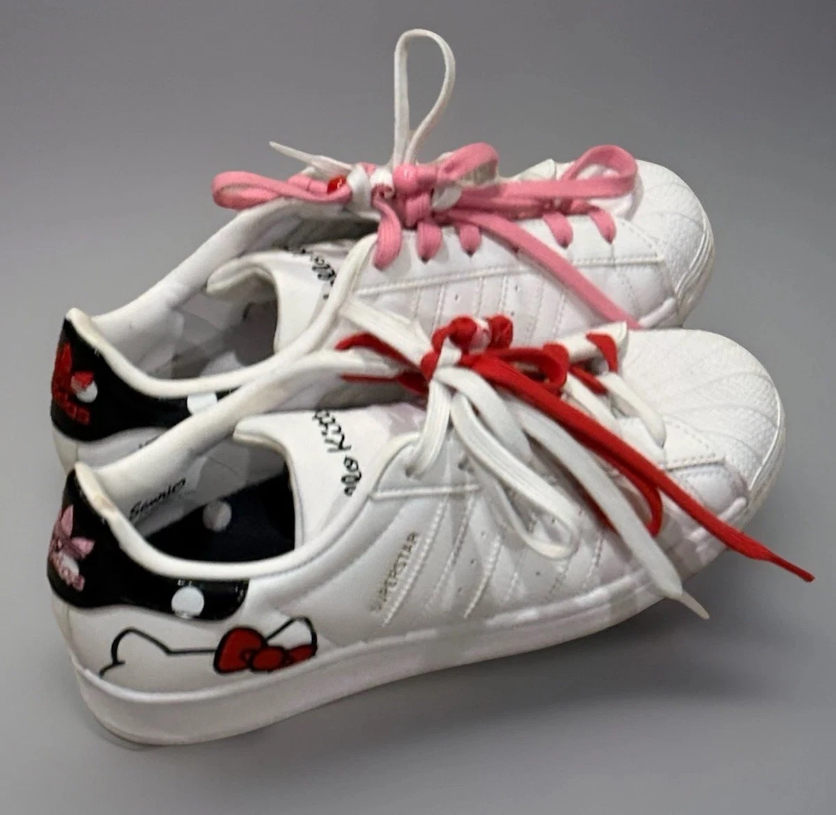 Hello Kitty x adidas Superstar White Bliss Pink W for sale | eBay Hello Kitty x adidas Superstar White Bliss Pink W for sale | eBay