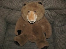 Vintage Large Brown Teddy Bear Plush Stuffed Animal