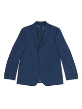 Lauren Ralph Lauren Boys Classic-Fit Stretch Mini-Grid Suit Jacket 18R, Navy