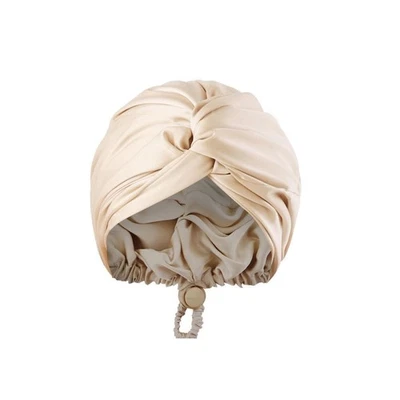 Double-layer Satin Sleep Cap Silky Satin Bonnet Hair Cap Silk Hair Wrap Sleeping