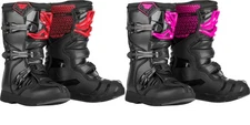 Fly Racing Maverick MX Boots (Youth - Red or Pink) - Dirt Bike - ATV