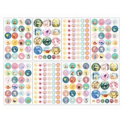 Creative Educational Sticker Pad For Teachers with Animal And Cartoon Patterns