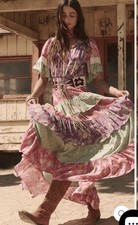 Spell & The Gypsy Collective Free People Melody Ra-Ra Gown Dress NWT Sz S Boho